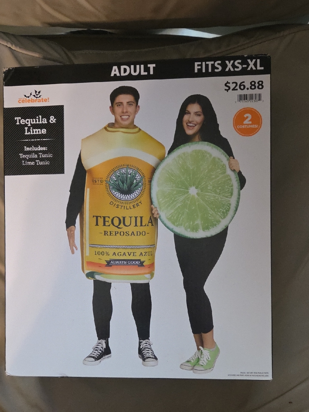 Tequila & Lime Adult Costume Set - Yellow & Green